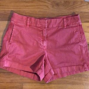 J crew Nantucket red shorts size 2
